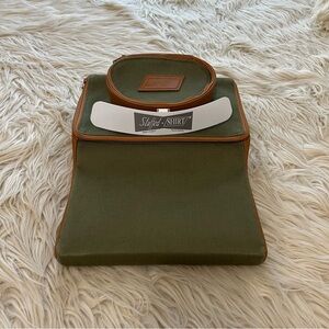 Stuffed Shirt Travel Zipped Storage Case Set Of 2 Shirt & Tie Green Compact Pack